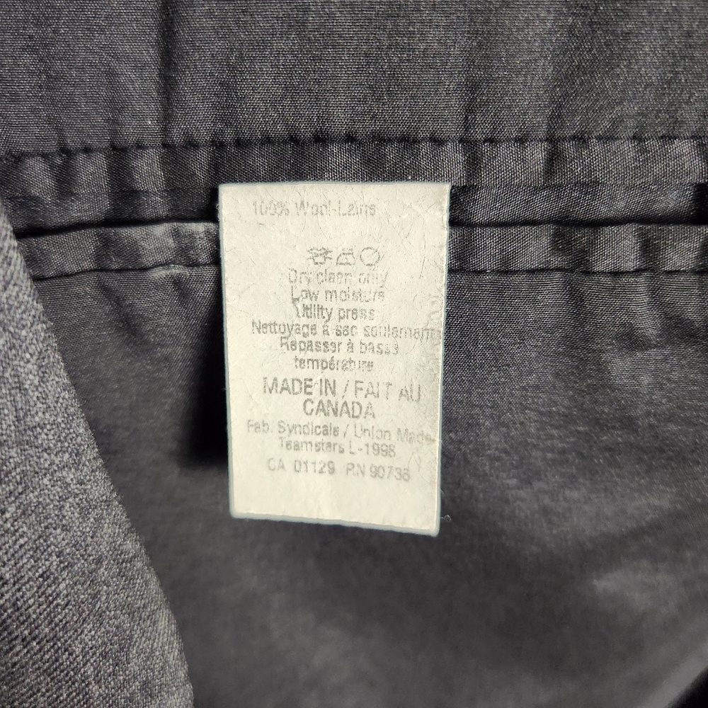 EUC LRL Ralph Lauren Charcoal‎ Gray Single Breasted Suit Jacket Size 42R #677 - Picture 9 of 12